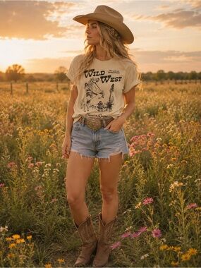 Wild West graphic tee 🤠🌵
Super cute western-inspired graphic